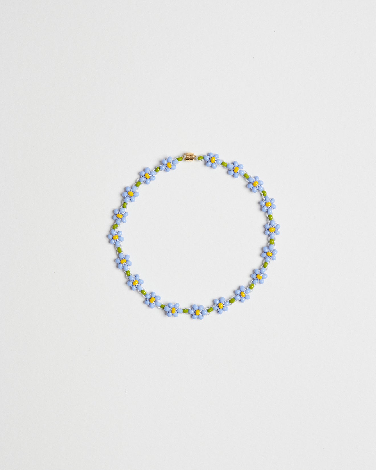 Forget-Me-Not Small Glass Beads Fleur Choker