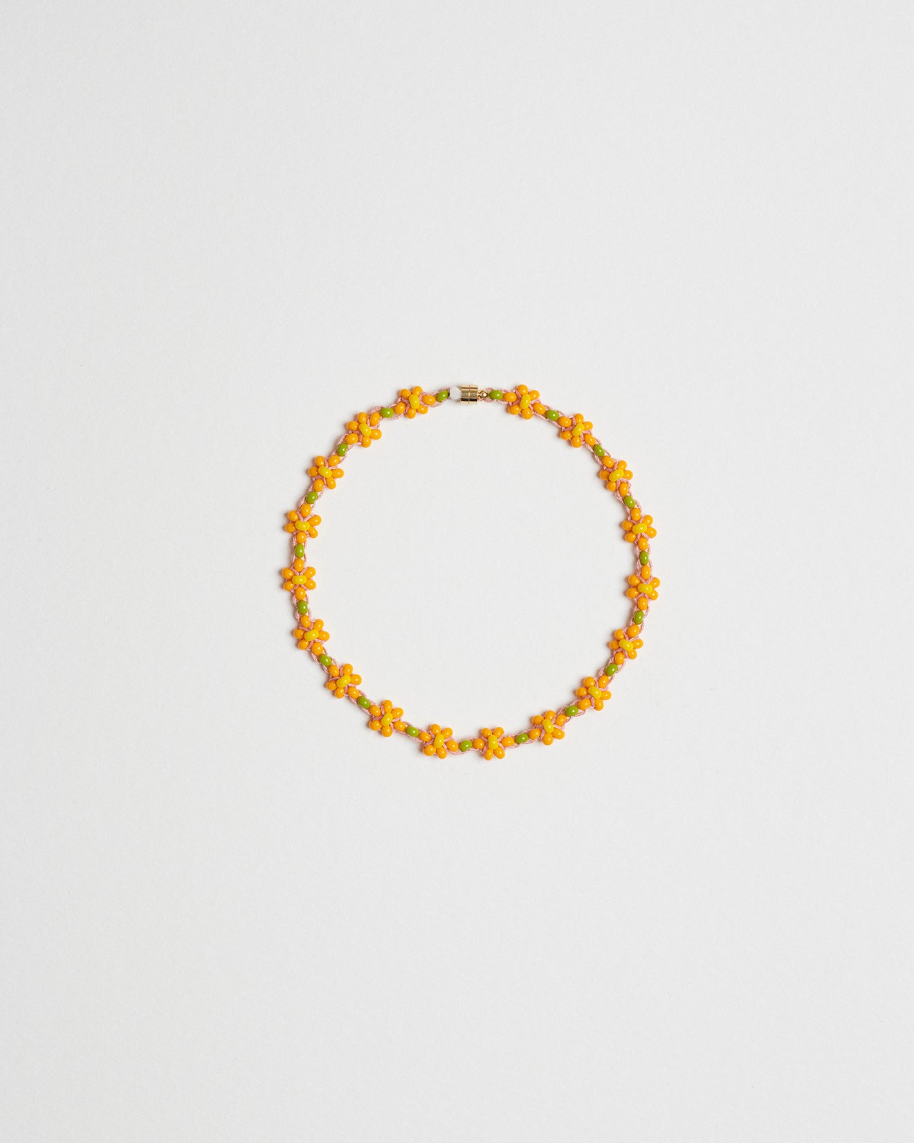 Marigold Small Glass Beads Fleur Choker