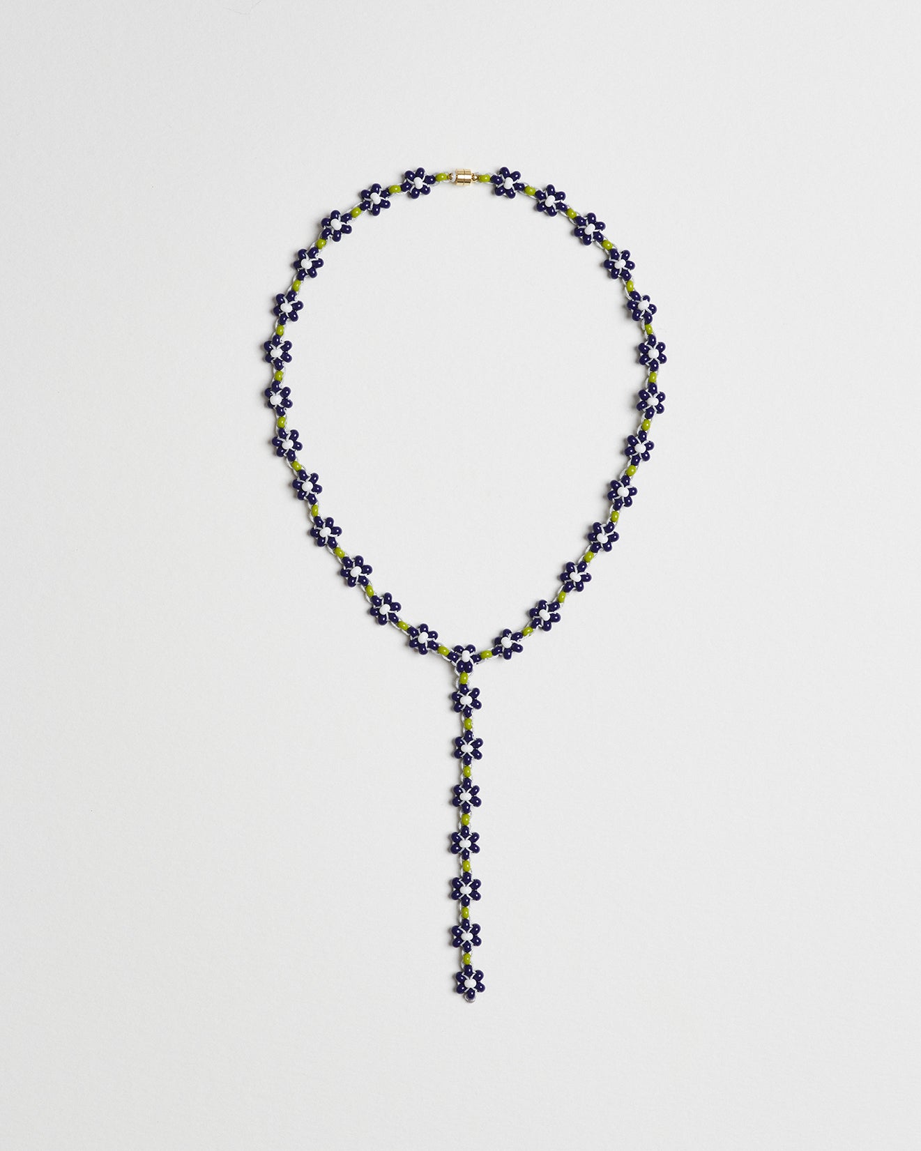 Blue Anemone Center Fleur Rosary