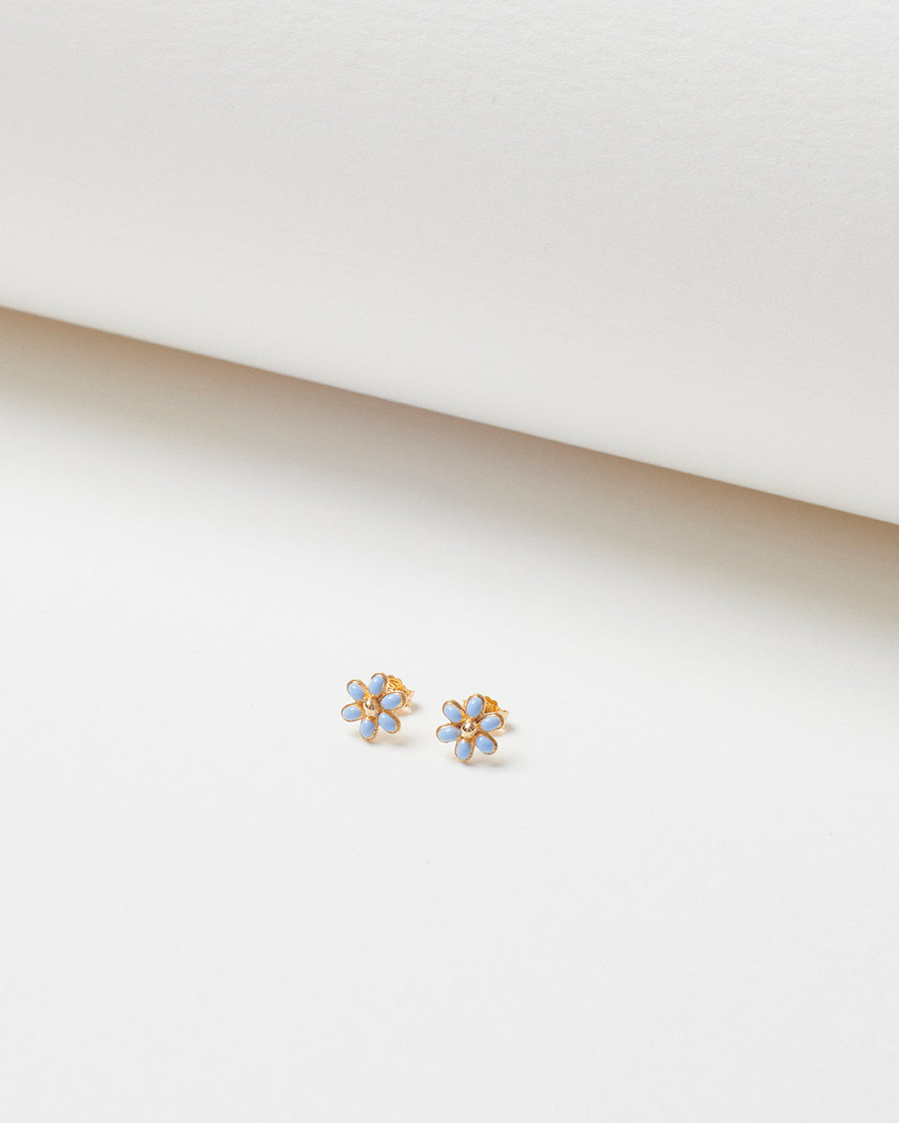 Forget me not Fleur Dorée small button earrings