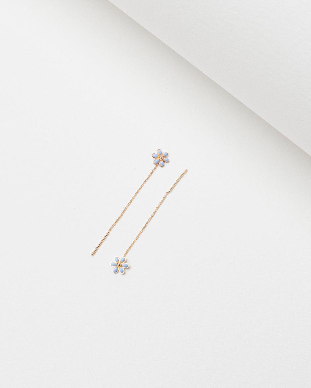 Forget me not Fleur Dorée stem earrings