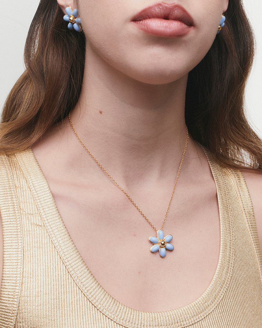 Forget me not Fleur Dorée necklace