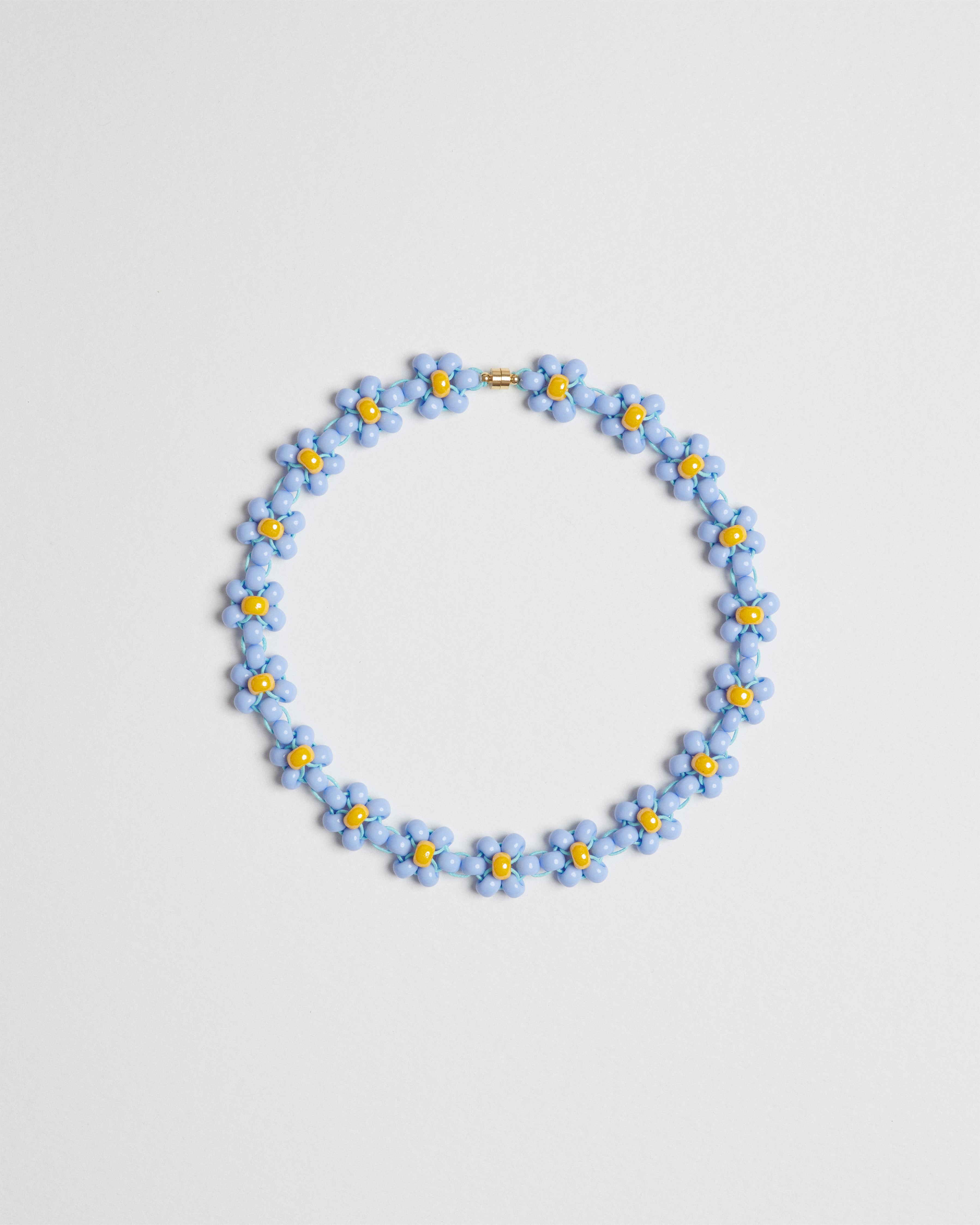 Forget-Me-Not Large Glass Beads Fleur Versatile